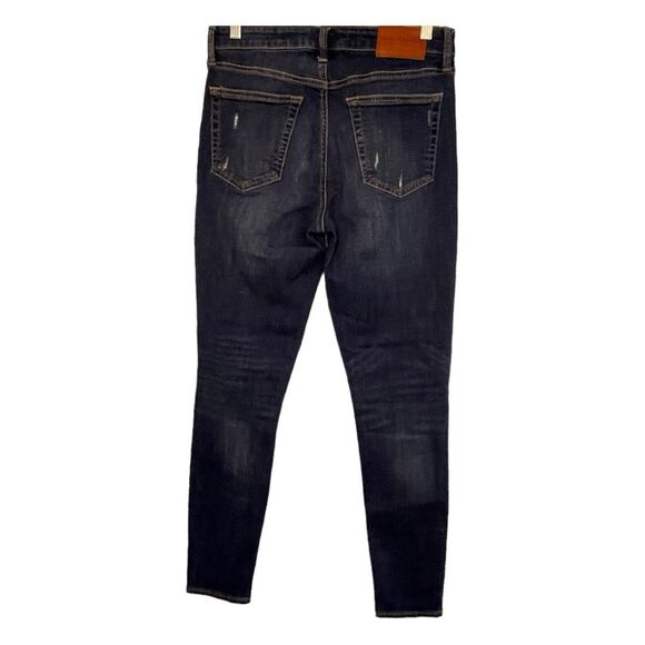 Lucky Brand Bridgette Skinny High Rise Jeans Blue Distressed Denim 8 / 29 - Picture 4 of 8